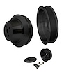 Serpentine Conversion Pulley Set - Performance Ratio Big Block Chevy [Black Powdercoated] - image 1