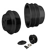 7640-08 Big Block Chevy Serpentine Pulley Kit - LWP - 2V - Black - image 1