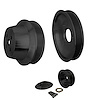 7670-08 Big Block Chevy High Flow Serpentine Pulley Kit - SWP - 1V - Black - image 1