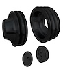 7750-08 Big Block Chevy High Flow V-Belt Pulley Kit - SWP - 3V - Black - image 1