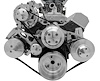 BA22072 Small Block Chevy Serpentine Pulley Kit - Billet Accessories - AC & PS - 7176 - image 1