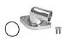 BTH-102-05 Water Neck Thermostat Housing, Pontiac 326-455, Billet, 90-Degree, Two-Piece, O-Ring, Polished - image 1