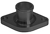 BTH-411-08 Water Neck, Chrysler, Big Block 383-440, Straight, Black, Billet - image 1