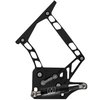 HH65FF-S-08 1964-1965 Ford Falcon Billet Hood Hinges, Gen II, Stainless Steel Gas Struts, Black Finish, Steel Hood - image 2