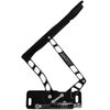 HH67BS-S-07 1965-1967 Chevy Biscayne Billet Hood Hinges, Gen IV, Stainless Steel Gas Struts, Black Onyx Finish, Steel Hood - image 2