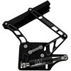 HH70M-F-07 1967-1970 Ford Mustang Billet Hood Hinges, Gen II, Stainless Steel Gas Struts, Black Onyx Finish, Fiberglass Hood - image 2