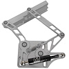 HH70M-S-05 1967-1970 Ford Mustang Billet Hood Hinges, Gen II, Stainless Steel Gas Struts, Polished Finish, Steel Hood - image 1