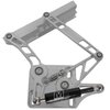 HH70M-S 1967-1970 Ford Mustang Billet Hood Hinges, Gen II, Stainless Steel Gas Struts, Clear Coat Finish, Steel Hood - image 2