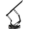 HH72CE-F-07 1968-1972 Chevy Chevelle/El Camino Hood Hinges, Gen II, Stainless Gas Struts, Black Onyx Finish, Fiberglass Hood - image 2