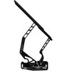 HH72CE-S-07 1968-1972 Chevy Chevelle/El Camino Billet Hood Hinges, Gen II, Stainless Gas Struts, Black Onyx Finish, Steel Hood - image 3