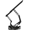 HH72CE-S-08 1968-1972 Chevy Chevelle/El Camino Billet Hood Hinges, Gen II, Stainless Gas Struts, Black Finish, Steel Hood - image 2