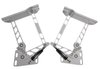 HH72CK-F-05 1967-1972 Chevy C10 Truck Billet Hood Hinges, Gen II, Stainless Steel Gas Struts, Polished Finish, Fiberglass Hood - image 3