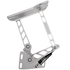 HH72CK-S 1967-1972 Chevy C10 Truck Billet Hood Hinges, Gen II, Stainless Steel Gas Struts, Clear Coat Finish, Steel Hood - image 1
