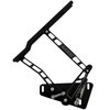 HH80CK-S-07 1973-1980 Chevy C10 Truck Billet Hood Hinges, Gen III, Stainless Steel Gas Struts, Black Onyx Finish, Steel Hood - image 2