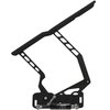 HH81C-F-08 1970-1981 Chevy Camaro Billet Hood Hinges, Gen II, Stainless Steel Gas Struts, Black Finish, Fiberglass Hood - image 2