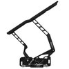 HH81C-S-07 1970-1981 Chevy Camaro Billet Hood Hinges, Gen II, Stainless Steel Gas Struts, Black Onyx Finish, Steel Hood - image 2