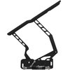 HH81C-S-08 1970-1981 Chevy Camaro Billet Hood Hinges, Gen II, Stainless Steel Gas Struts, Black Finish, Steel Hood - image 2