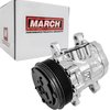 P2412-05 Ultra Series Sanden 7176/SD-7 A/C Compressor, Polished Finish, Aluminum, 6-Groove Serpentine Clutch, R-134A - image 3