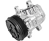 P2412-06 Ultra Series Sanden 7176/SD-7 Air Conditioning Compressor, Chrome Finish, Aluminum, 6-Groove Serpentine Clutch, R-134A - image 1