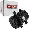 P2412-08 Ultra Series Sanden 7176/SD-7 Air Conditioning Compressor, Black Finish, Aluminum, 6-Groove Serpentine Clutch, R-134A - image 3