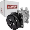 P2413-04 Ultra Series Sanden 508 Air Conditioning Compressor, Cast Finish, Aluminum, 6-Groove Serpentine Clutch, R-134a - image 3