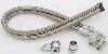 Stainless Braided Power Steering Hose Kit Saginaw pump to 1978 and newer GM steering boxes - image 1