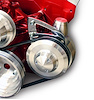 P80160-06 Small Block Chevy Power Steering Bracket - Chrome - image 1