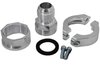 RAD20-185 Weld Free 20AN Compression Fitting; Fits 1.7-1.85"; Clearcoat; Billet - image 2