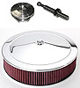 Fastener/Air Cleaner Kit Includes: Brushed Aluminum Quick-Latch and 4" Stud
