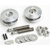 Lockable Low-Profile Hood Pin Set Anodized Clear 2.5" Diameter