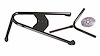 FTT10002BK Spare Tire Mount Kit, Angled Spare Tire, Black
