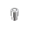 21153 Locking Lug Nuts, Chrome Regular .580" Shank M12 x 1.25 Thread 13/16" Hex Size - image 2