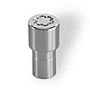 Locking Lug Nuts - Chrome Long 1.000" Shank-Duplex 9/16-18 Thread 7/8" Hex Size - image 1
