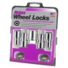 22158 Locking Lug Nuts, Chrome Long .950" Shank M12 x 1.5 Thread 13/16" Hex Size - image 3