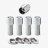 23180 Locking Lug Nuts, Chrome Extra-Long 1.365" Shank 7/16-20 Thread 13/16" Hex Size - image 1