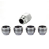 24019 Locking Lug Nuts, Chrome Cone Seat-Open End Style Thread Size: M14 x 1.5 Key Hex Size: 22mm Includes 4 Lug Nuts & 1 Key