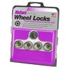 24019 Locking Lug Nuts, Chrome Cone Seat-Open End Style Thread Size: M14 x 1.5 Key Hex Size: 22mm Includes 4 Lug Nuts & 1 Key - image 3
