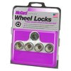 Locking Lug Nuts - Chrome Cone Seat-Open End Style Thread Size: M14 x 2.0 Key Hex Size: 13/16" Includes 4 Lug Nuts and 1 Key - image 3