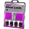 Locking Lug Nuts-Chrome/Black Cone Seat-Short Style - image 2