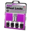 Locking Lug Nuts-Chrome/Black Cone Seat-Short Style - image 3