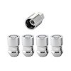 24130 Locking Lug Nuts, Chrome Cone Seat Style Thread Size: 1/2-20 Key Hex Size: Dual Includes 4 Lug Nuts & 1 Key