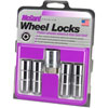 24134 Locking Lug Nuts, Chrome Cone Seat-Duplex Style Thread Size: 9/16-18 Key Hex Size: 7/8" Includes 4 Lug Nuts & 1 Key - image 2