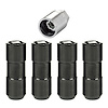 24144 Locking Lug Nuts, Chrome/Black Cone Seat-Duplex Style Thread Size: 9/16-18 Key Hex Size: 7/8" Includes 4 Lug Nuts & 1 Key - image 1