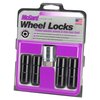 24144 Locking Lug Nuts, Chrome/Black Cone Seat-Duplex Style Thread Size: 9/16-18 Key Hex Size: 7/8" Includes 4 Lug Nuts & 1 Key - image 3