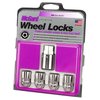 24193 Locking Lug Nuts, Chrome Cone Seat-Short Style Thread Size: 1/2-20 Key Hex Size: Dual  Includes 4 Lug Nuts & 1 Key - image 3