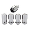 Locking Lug Nuts - Chrome Cone Seat Style Thread Size: 1/2-20 Key Hex Size: Dual Extra Long +.20 Includes 4 Lug Nuts and 1 Key - image 1