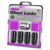24208 Locking Lug Nuts-Chrome/Black Cone Seat Style - image 3