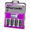 24220 Locking Lug Nuts, Black Cone Seat Style Thread Size: M14 x 1.5 Key Hex Size: 22mm Includes 4 Lug Nuts & 1 Key - image 3