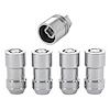 24234 Locking Lug Nuts, Chrome Cone Seat Style Thread Size: 9/16-18 Key Hex Size: 7/8" Includes 4 Lug Nuts & 1 Key - image 1