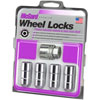 24234 Locking Lug Nuts, Chrome Cone Seat Style Thread Size: 9/16-18 Key Hex Size: 7/8" Includes 4 Lug Nuts & 1 Key - image 2